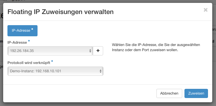 Cloudcomputing 35. Floating IP Zuweisung fertig.png