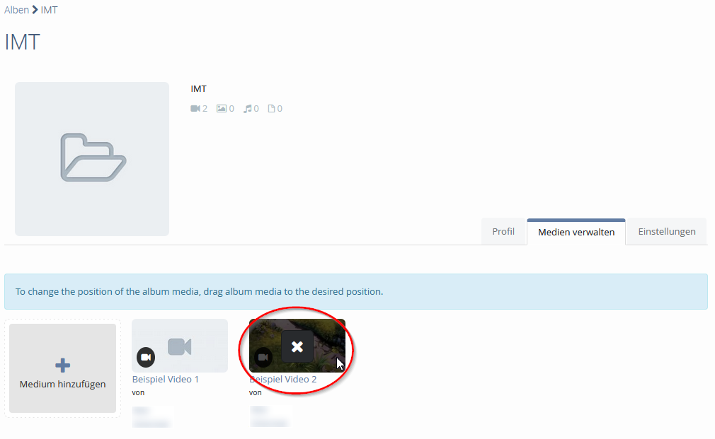 Screenshot Videoportal Album Medien entfernen 01.png