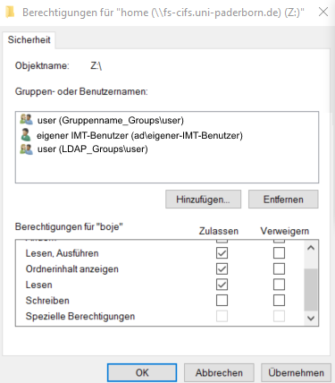 Rechtevergabe im Netzwerkspeicher Win10 Berechtigungen Home.PNG