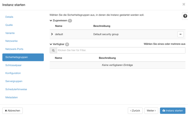Cloudcomputing 19. Instanz erzeugen Sicherheitsgruppe.png