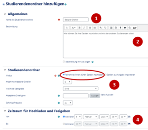 PANDA Studierendenordner Einstellungen.png