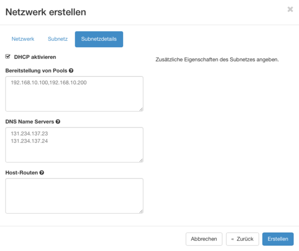 Cloudcomputing 5. Netzwerk erstellen Subnetzdetails.png